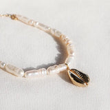 Natural pearl necklace "Sunny"