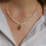 Natural pearl necklace "Sunny"