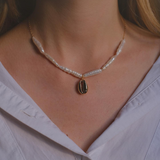 Natural pearl necklace "Sunny"
