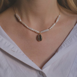 Natural pearl necklace "Sunny"