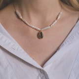Natural pearl necklace "Sunny"