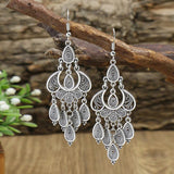 Antique Silver Earrings with Pendant