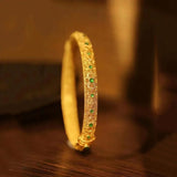 Bangle Bracelet with Precious Stones