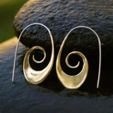 Boho Spiral Earrings in Gold & Silver