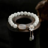 Aquamarine & Daisy Bracelet