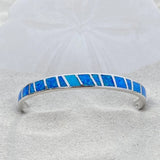 Blue Opal & Silver Bracelet