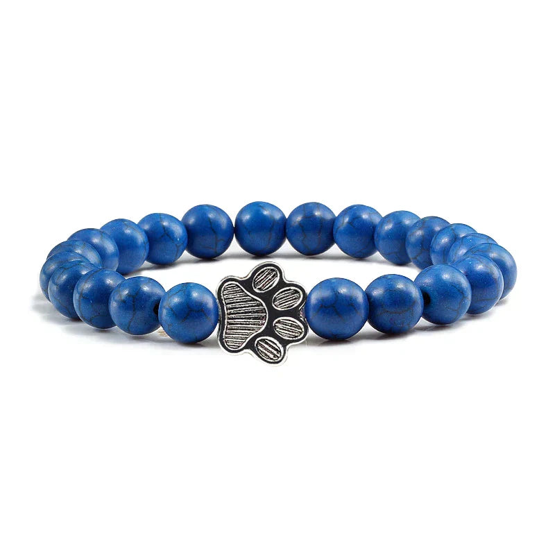 Paw-Shaped Natural Stone Pearl Bracelet