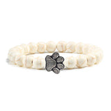 Paw-Shaped Natural Stone Pearl Bracelet