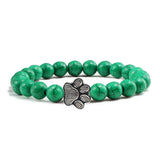 Paw-Shaped Natural Stone Pearl Bracelet