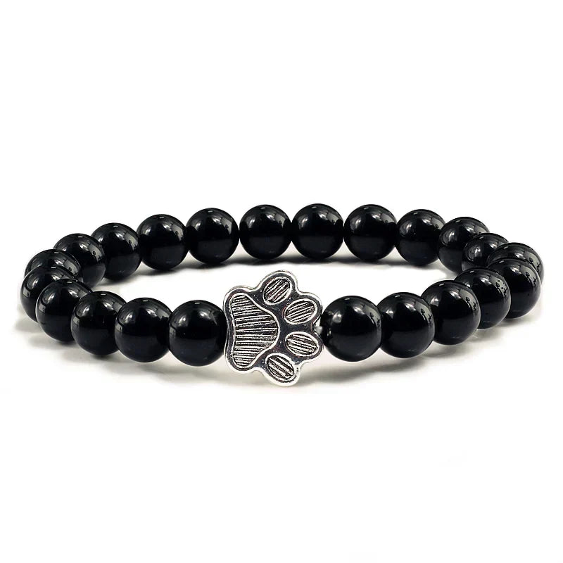 Paw-Shaped Natural Stone Pearl Bracelet
