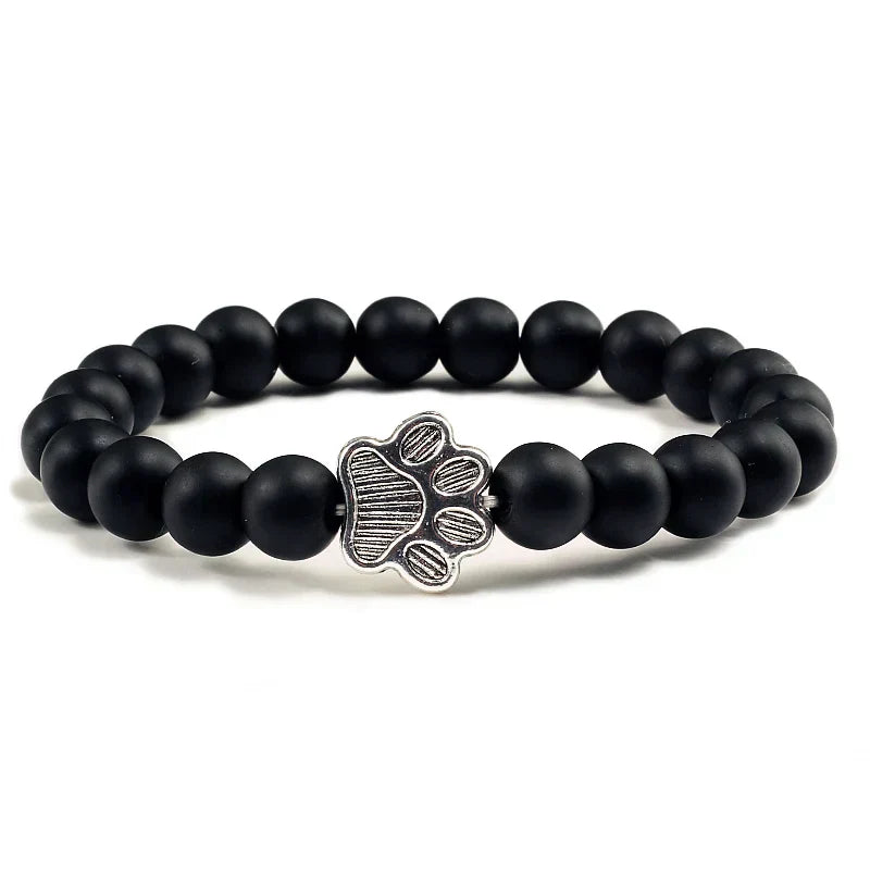 Paw-Shaped Natural Stone Pearl Bracelet