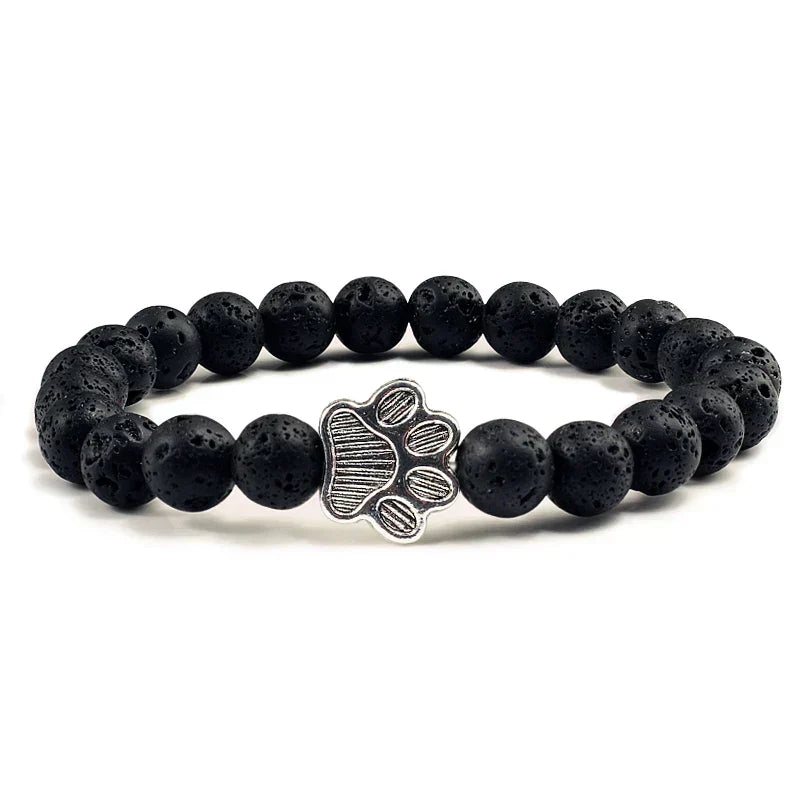 Paw-Shaped Natural Stone Pearl Bracelet