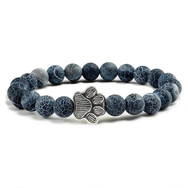 Paw-Shaped Natural Stone Pearl Bracelet