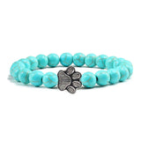 Paw-Shaped Natural Stone Pearl Bracelet