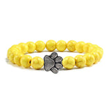 Paw-Shaped Natural Stone Pearl Bracelet