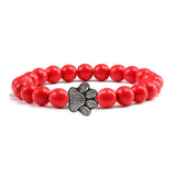 Paw-Shaped Natural Stone Pearl Bracelet