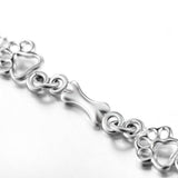 Bracelet with Raised Claws & Raw Silver Bones – Limited Edition