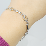 Bracelet with Raised Claws & Raw Silver Bones – Limited Edition