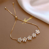 Daisy Bracelet in Gold Crystal