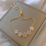 Daisy Bracelet in Gold Crystal