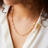 Women's Brooch with Steel Chain