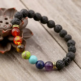 Chakra Retro Lava Bracelet