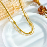 Two-Sided Retro Gold Necklace Sorella Gem