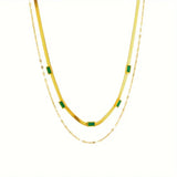 Two-Sided Retro Gold Necklace Sorella Gem