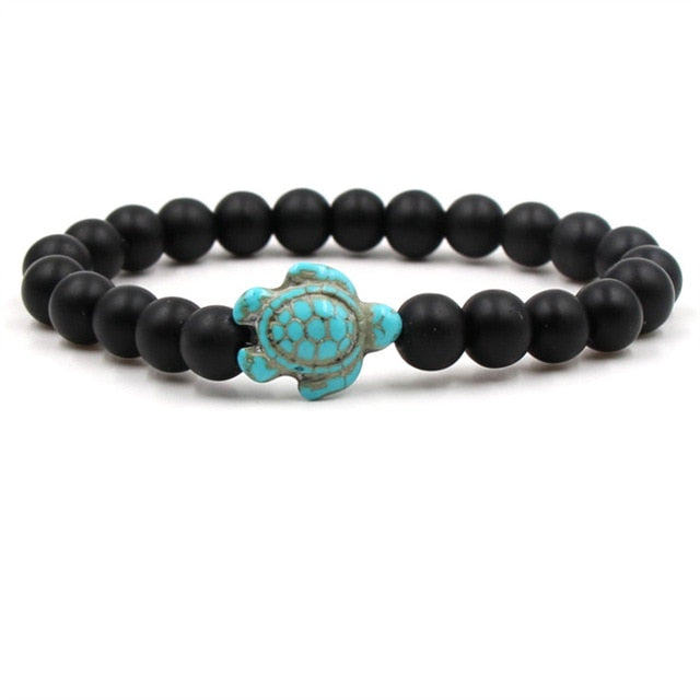 Exclusive Natural Stone Turtle Bracelet