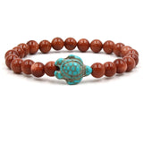 Exclusive Natural Stone Turtle Bracelet