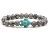 Exclusive Natural Stone Turtle Bracelet