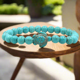 Exclusive Natural Stone Turtle Bracelet