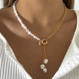 Elegant Necklace with Pearl Pendant