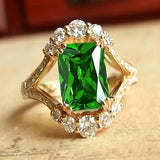 Elegant Emerald Stone Ring