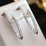 Elegant Gold Cubic Zirconia Earrings