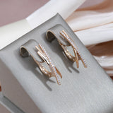 Elegant Gold Cross-Shaped Earrings