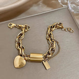 Thick Gold Bracelet