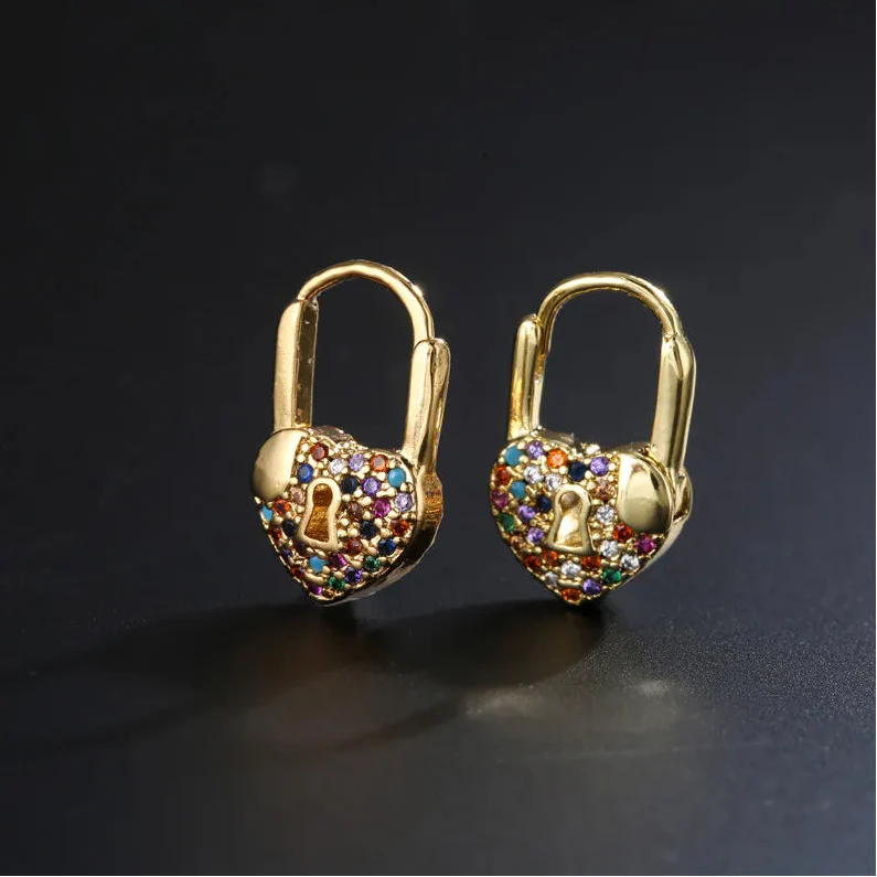 Heartlock Mini Hoops