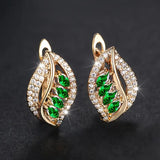 Katarina Emerald Leaf Earrings