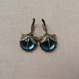 Ball-Shaped Earrings in Antique Gold