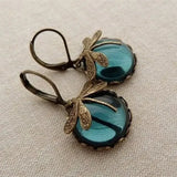 Ball-Shaped Earrings in Antique Gold