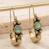 Ethno-Retro Style Earrings with Pendant