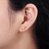 Earrings with Delicate Floral Pattern