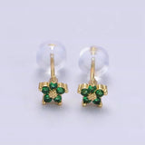 Earrings with Delicate Floral Pattern