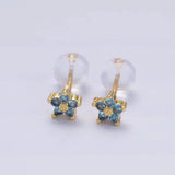 Earrings with Delicate Floral Pattern