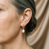 Earrings with Baroque Pearls in Gold