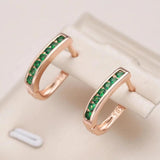 Emerald & Diamond Gold Earrings