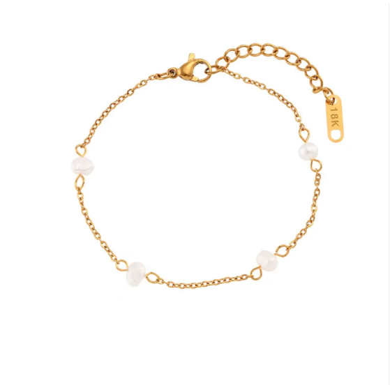 Complete Set: Stainless Steel Daisy Necklace & Bracelet