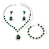 Complete Three-Piece Bridal Jewelry Set