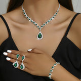 Complete Three-Piece Bridal Jewelry Set